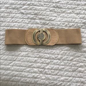 Snakeskin diamond encrusted belt